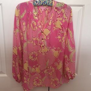 Lilly Pulitzer Top, long sleeve, size Medium